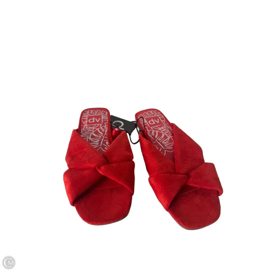 Sandals Flats By Dv In Red, Size: 7