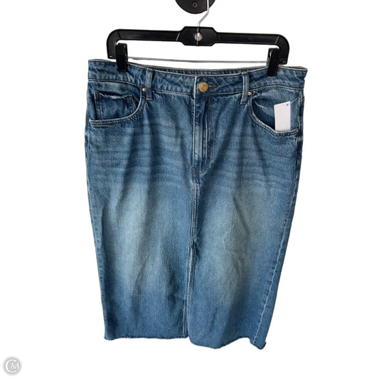 Skirt Maxi By Kut In Blue Denim, Size: 10