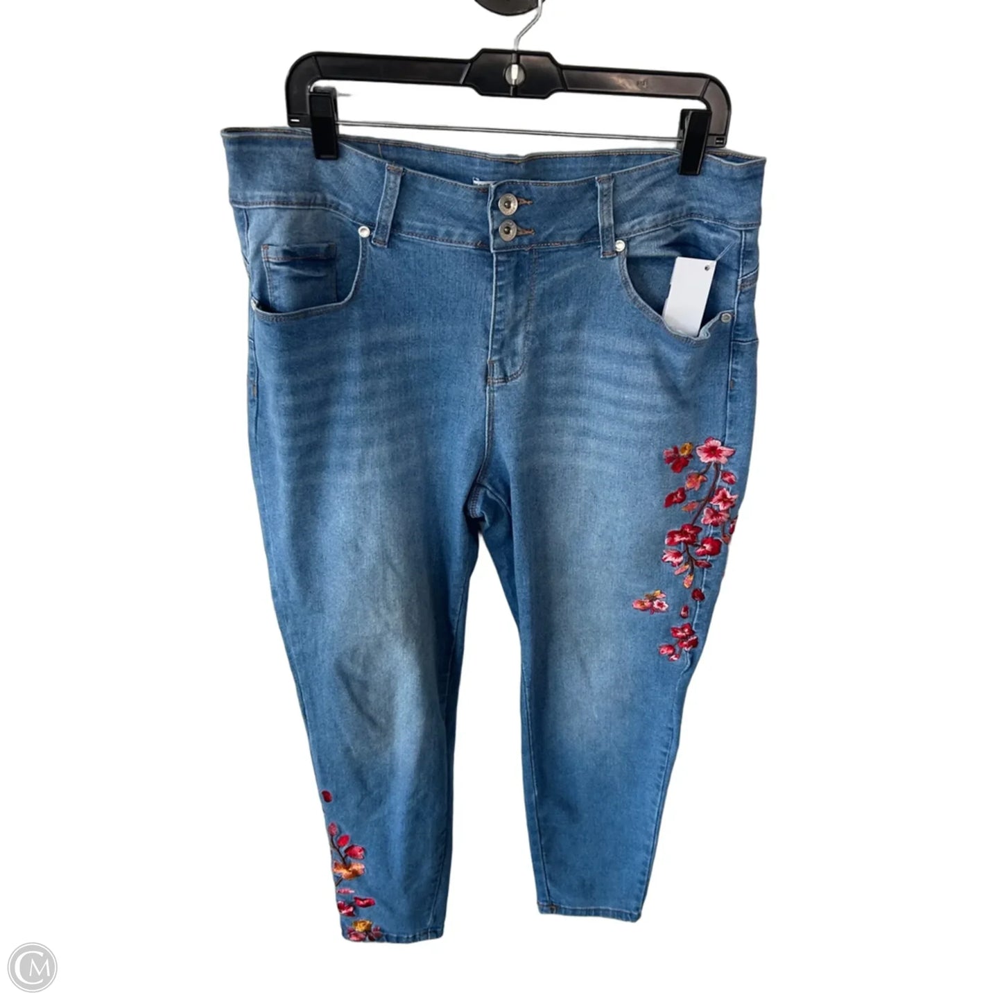 Jeans Jeggings By Clothes Mentor In Blue Denim, Size: 16