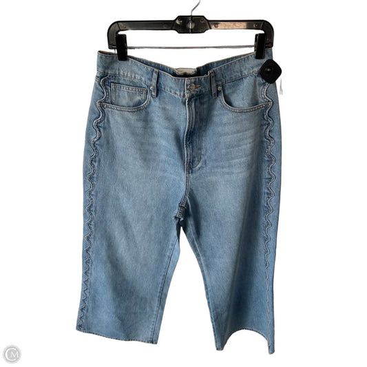 Jeans Wide Leg By Veronica Beard In Blue Denim, Size: 12