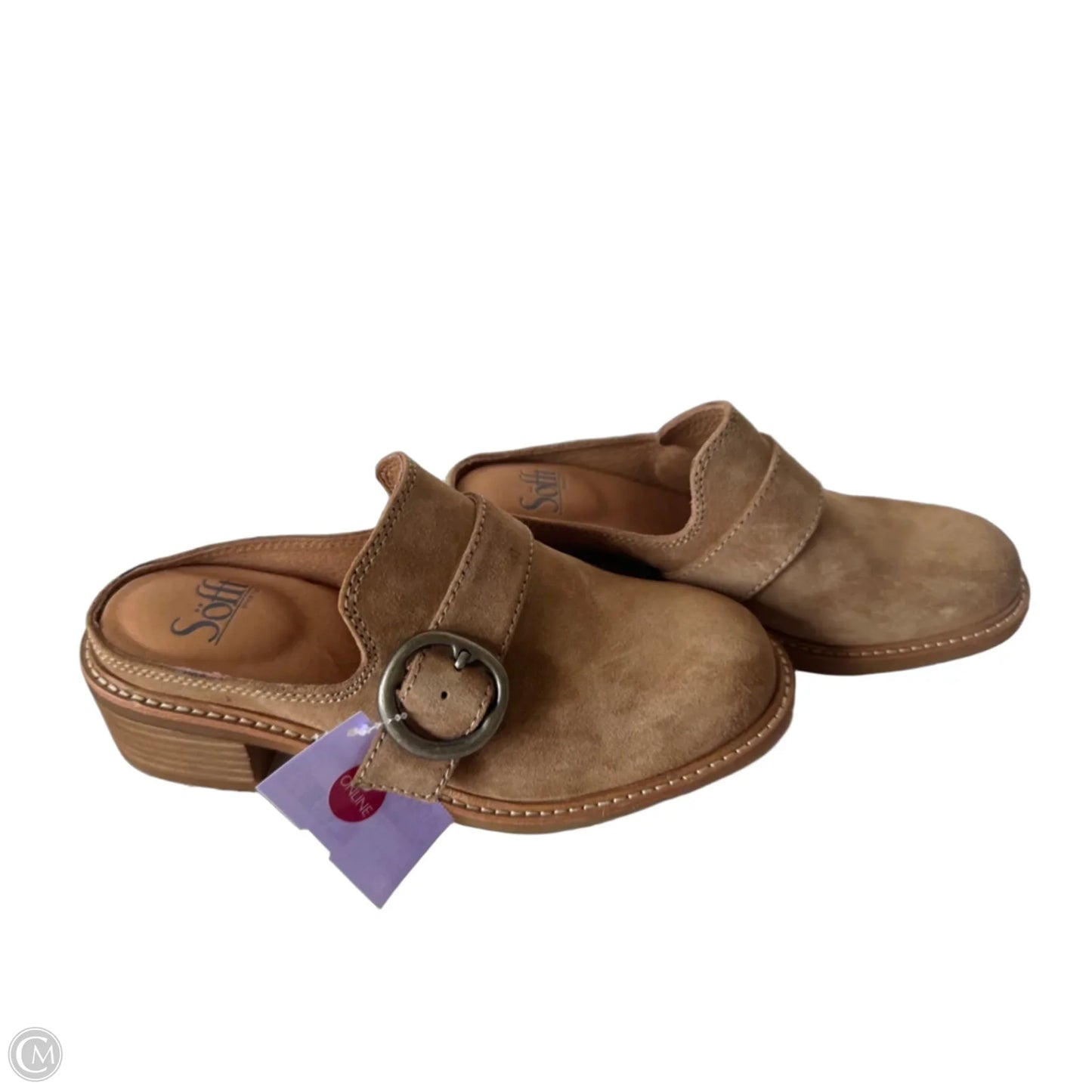 Shoes Heels Block By Soffe In Tan, Size: 6