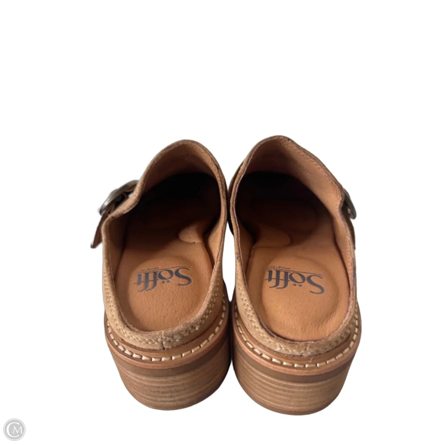 Shoes Heels Block By Soffe In Tan, Size: 6