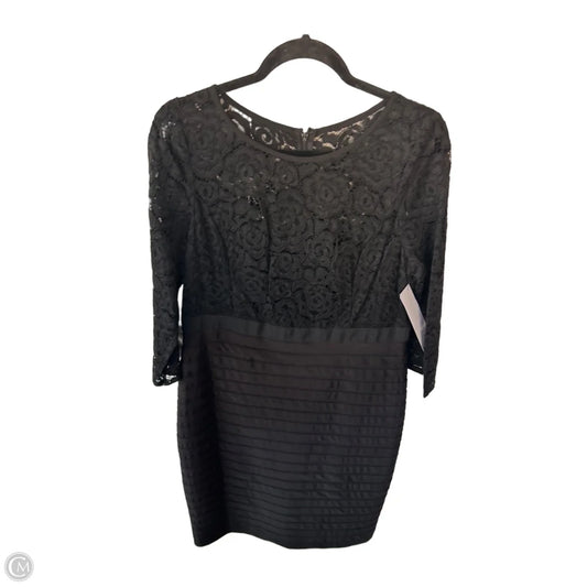 Dress Party Midi By Adrianna Papell In Black, Size: Xl