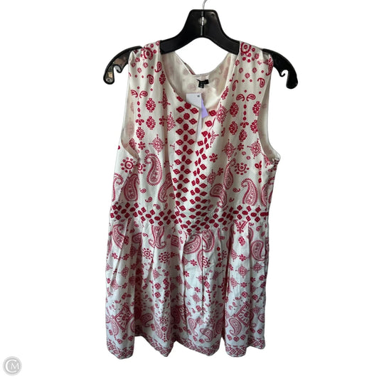 Dress Work By Talbots In Cream & Red, Size: Xl
