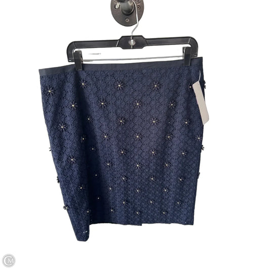 Skirt Midi By Talbots In Navy, Size: 14