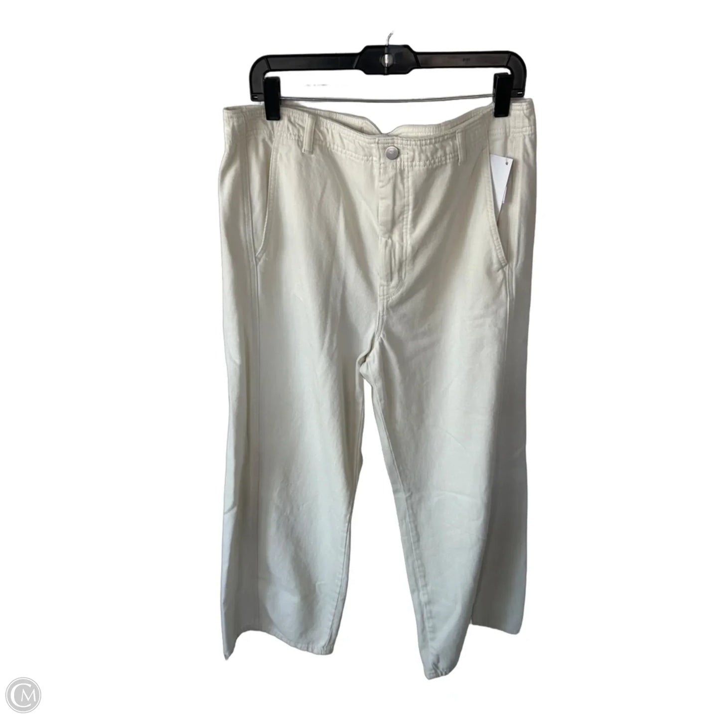 Jeans Wide Leg By Pilcro In Cream Denim, Size: 12