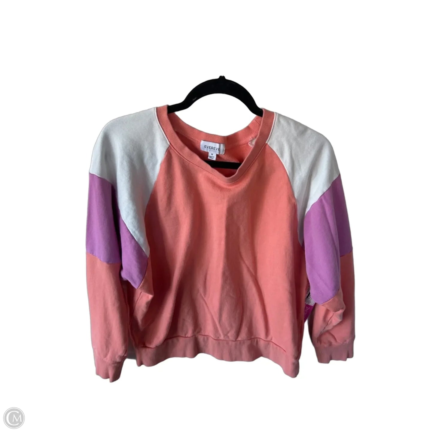 Sweatshirt Crewneck By Evereve In Orange & Pink, Size: M