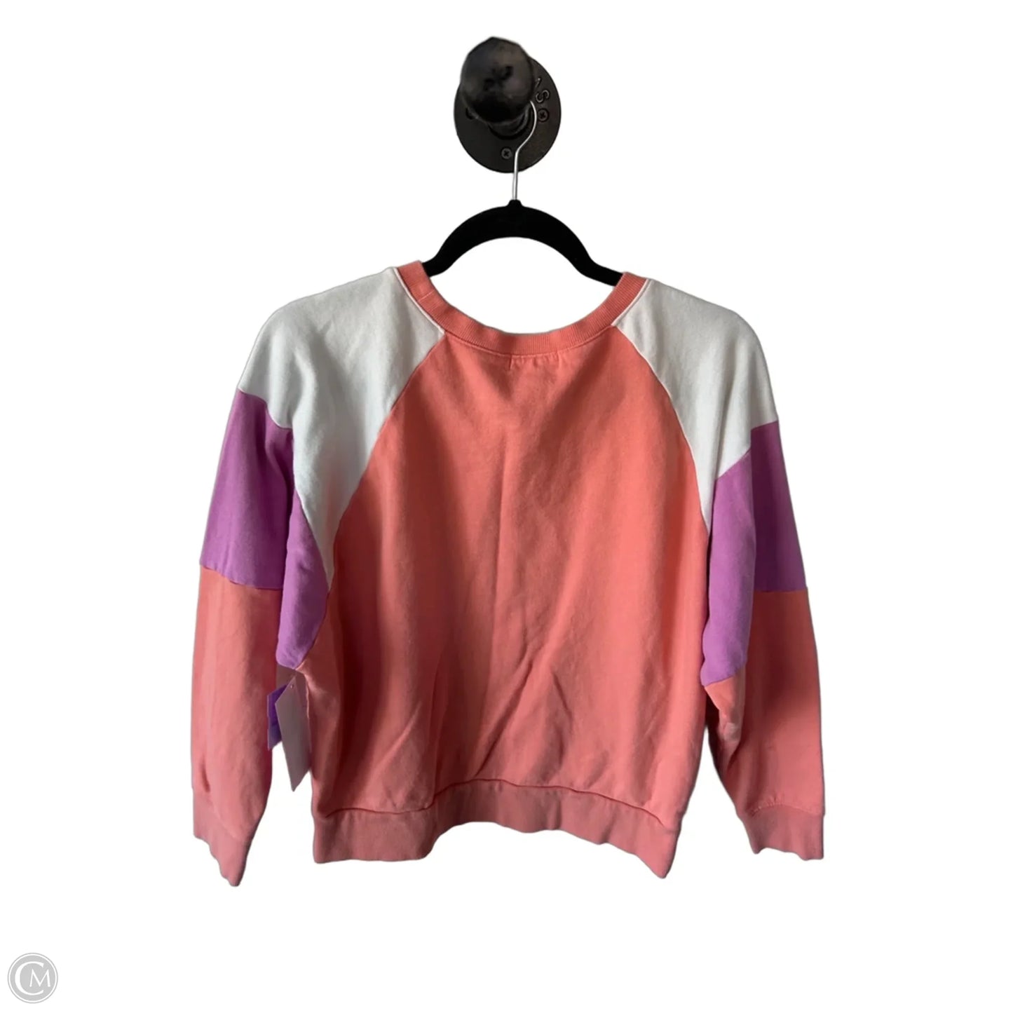Sweatshirt Crewneck By Evereve In Orange & Pink, Size: M