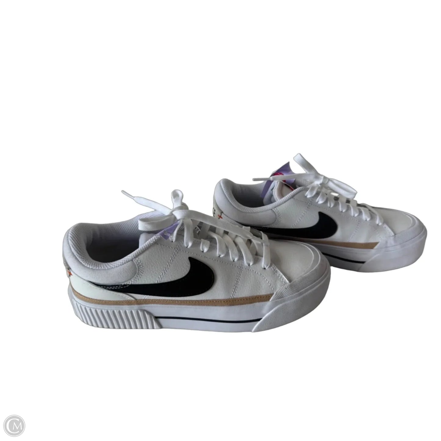 Shoes Sneakers Platform By Nike In Black & White, Size: 8