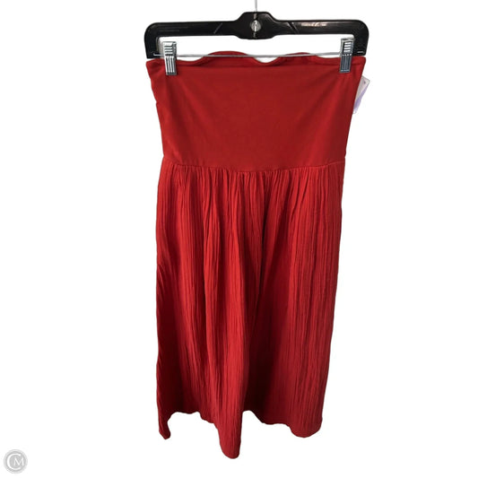 Dress Casual Midi By Loft In Orange, Size: S