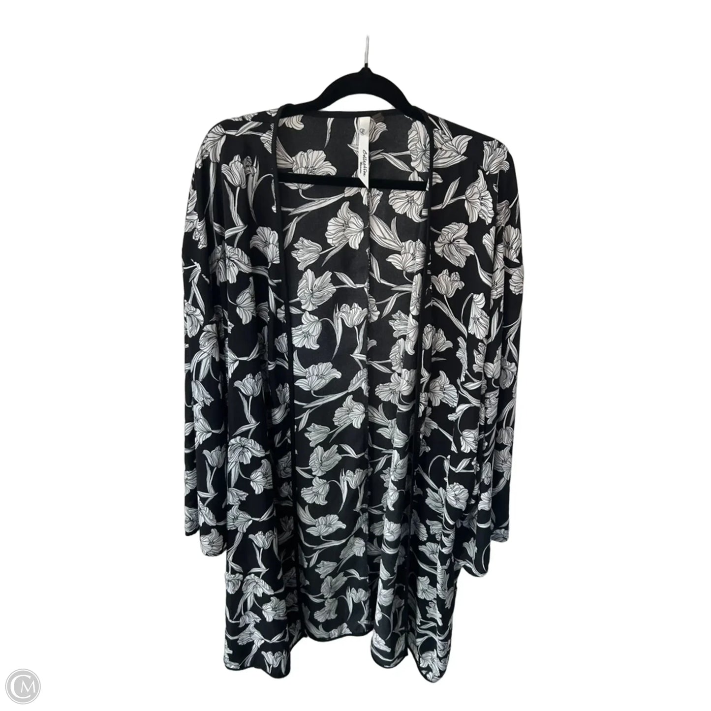 Kimono By Ny Collection In Black & White, Size: 3x