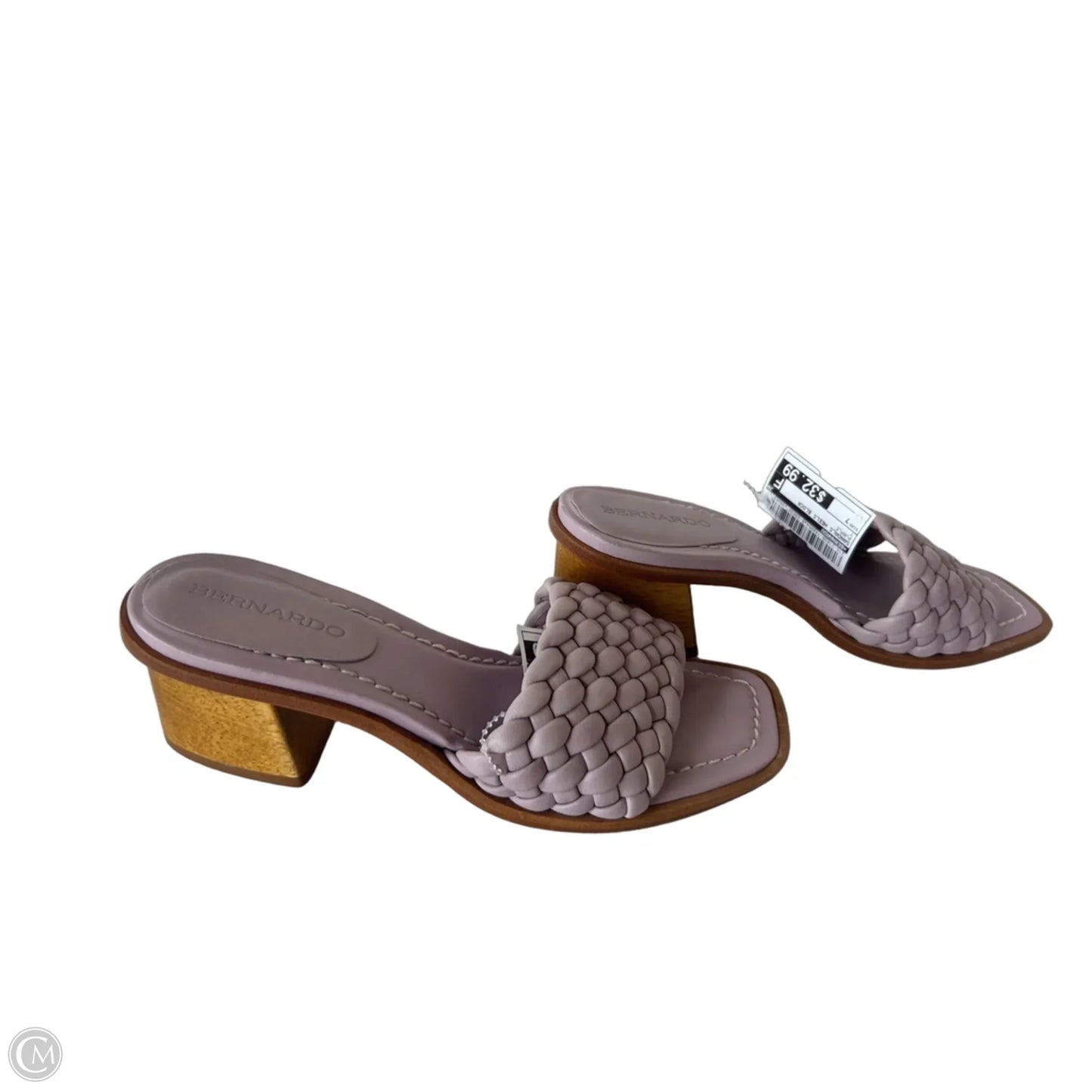 Sandals Heels Block By Bernardo In Purple, Size: 7