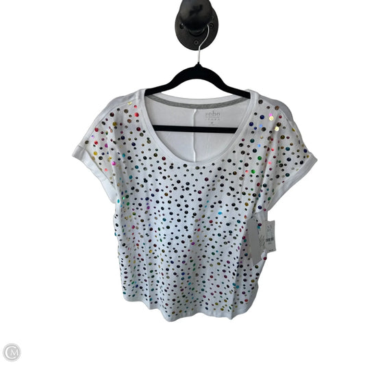 Top Short Sleeve By Soho Apparel In White, Size: S