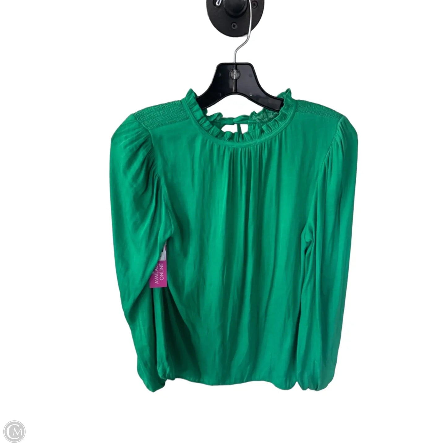Top Long Sleeve By Maison Damelie In Green, Size: Xs