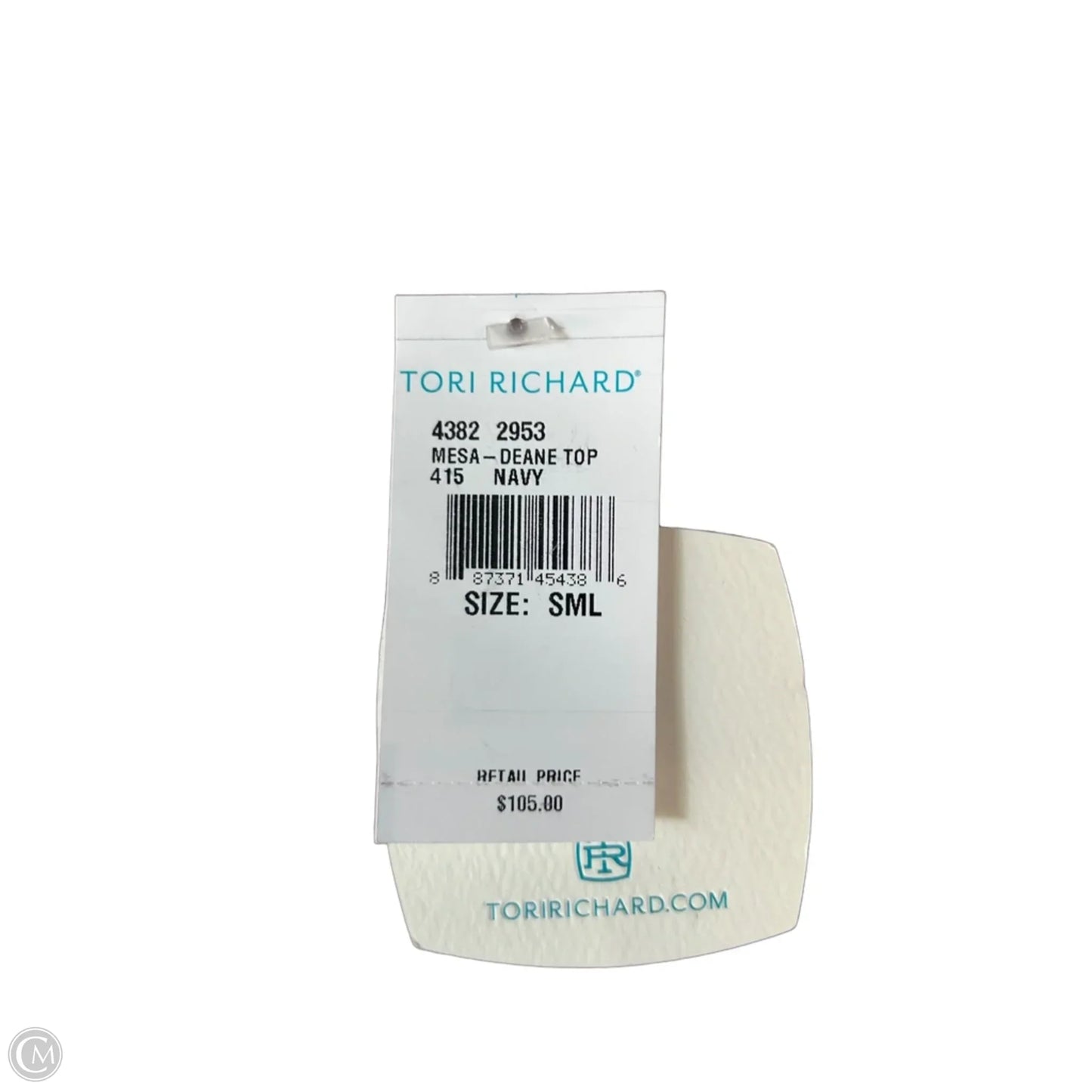 Top Sleeveless By Tori Richards In Blue & Orange, Size: S