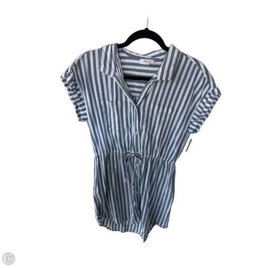 Dress Casual Midi By Japna In Blue & White, Size: L
