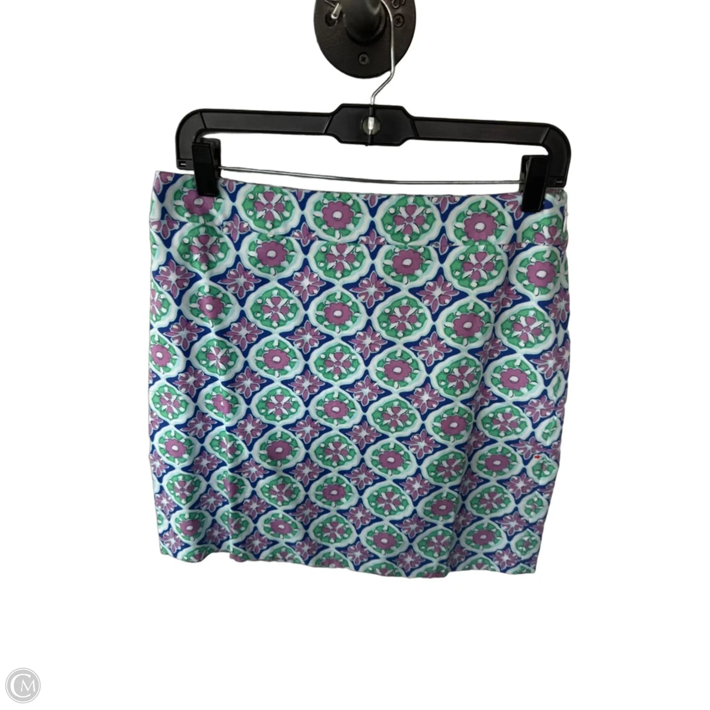 Skirt Mini & Short By Talbots In Green & Purple, Size: 4