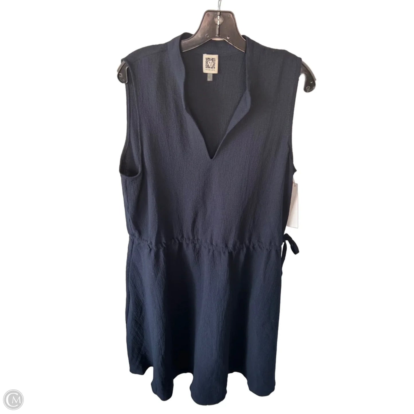Dress Casual Midi By Anne Klein In Blue, Size: L