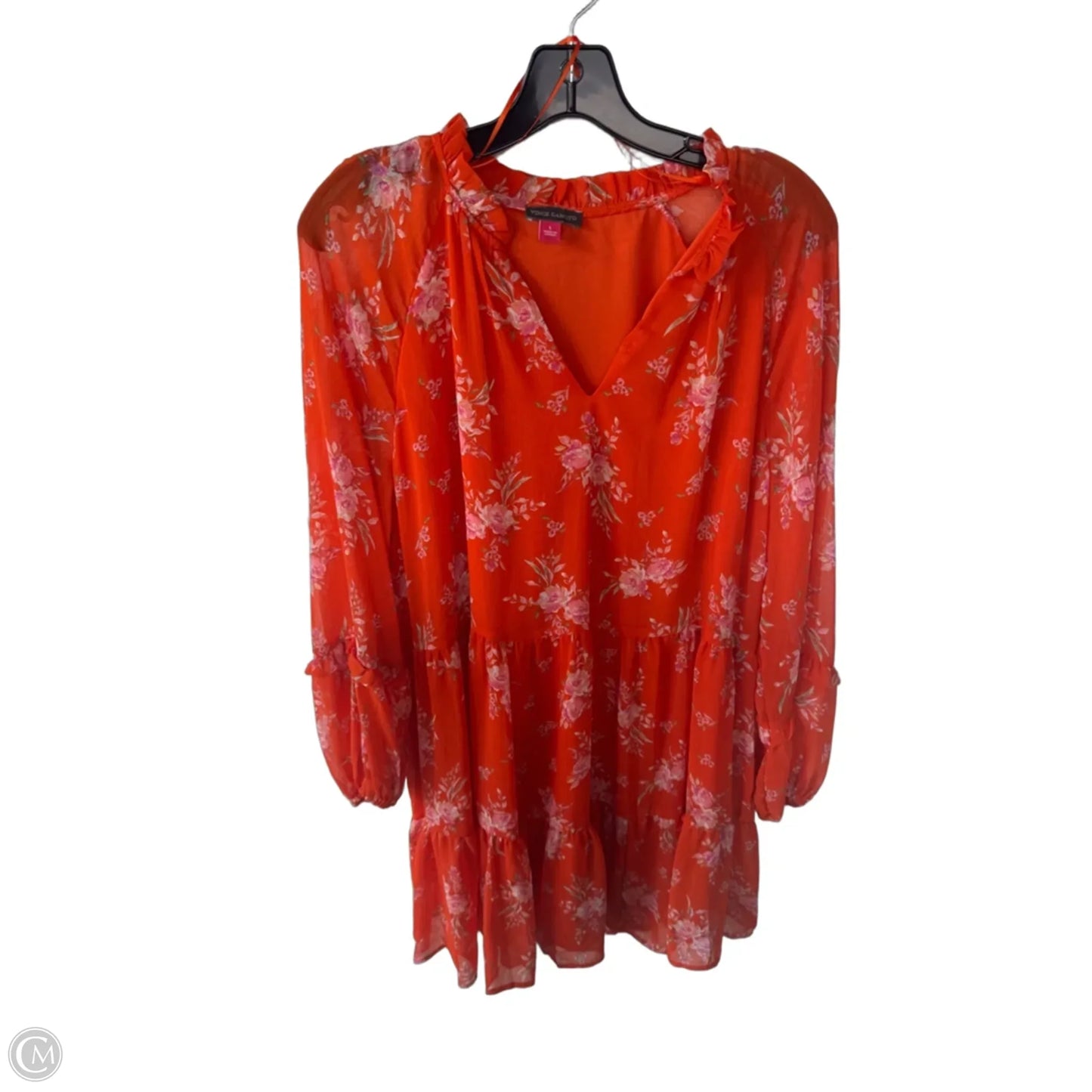 Dress Casual Short By Vince Camuto In Orange, Size: L