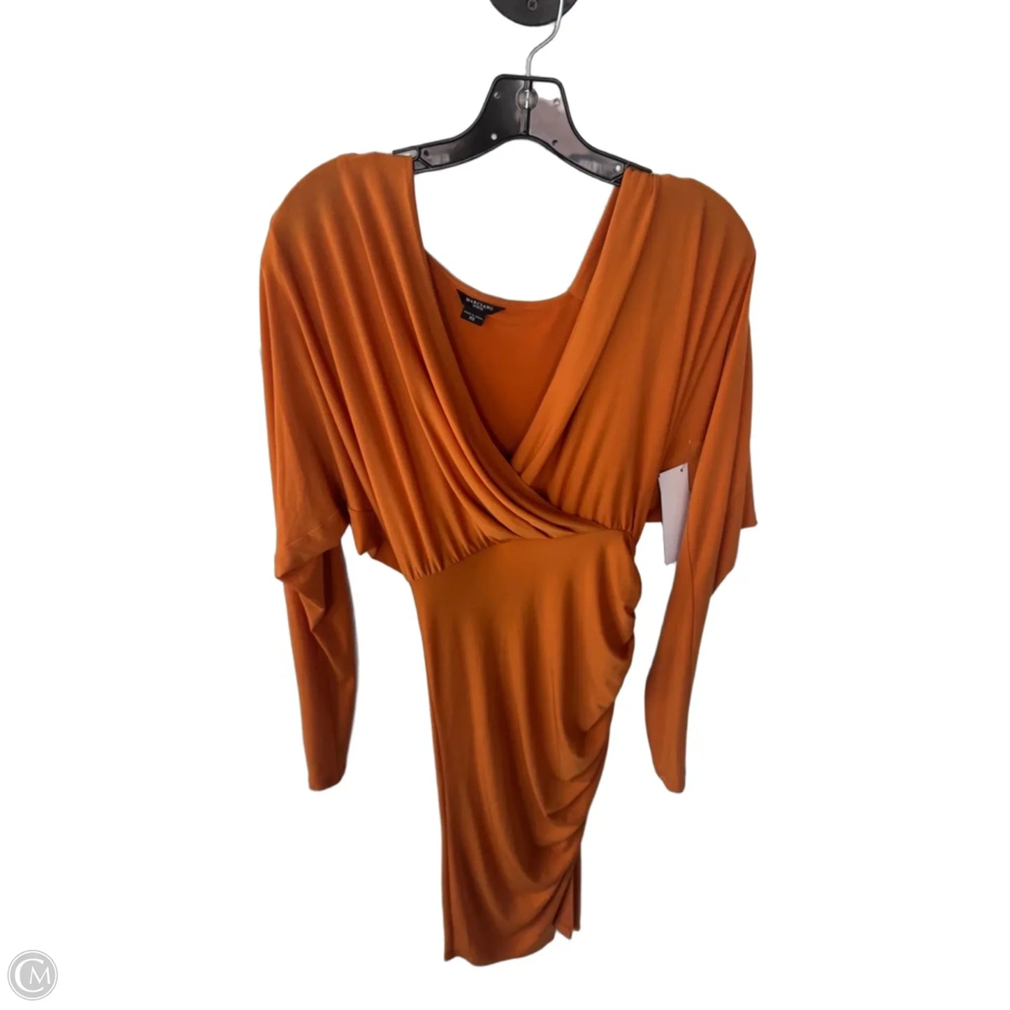 Dress Party Midi By Marciano In Orange, Size: Xs