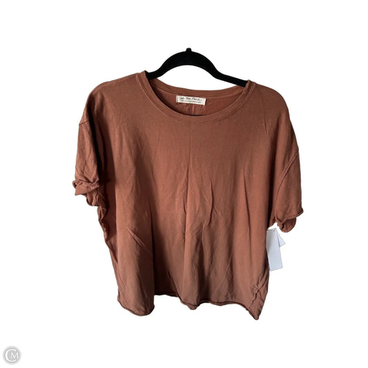 Top Short Sleeve Basic By We The Free In Brown, Size: S