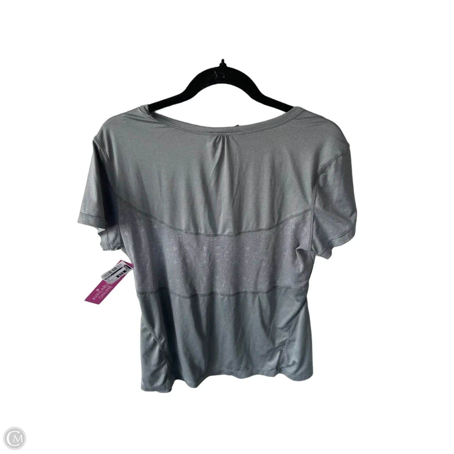 Athletic Top Short Sleeve By Athleta In Grey, Size: Xl