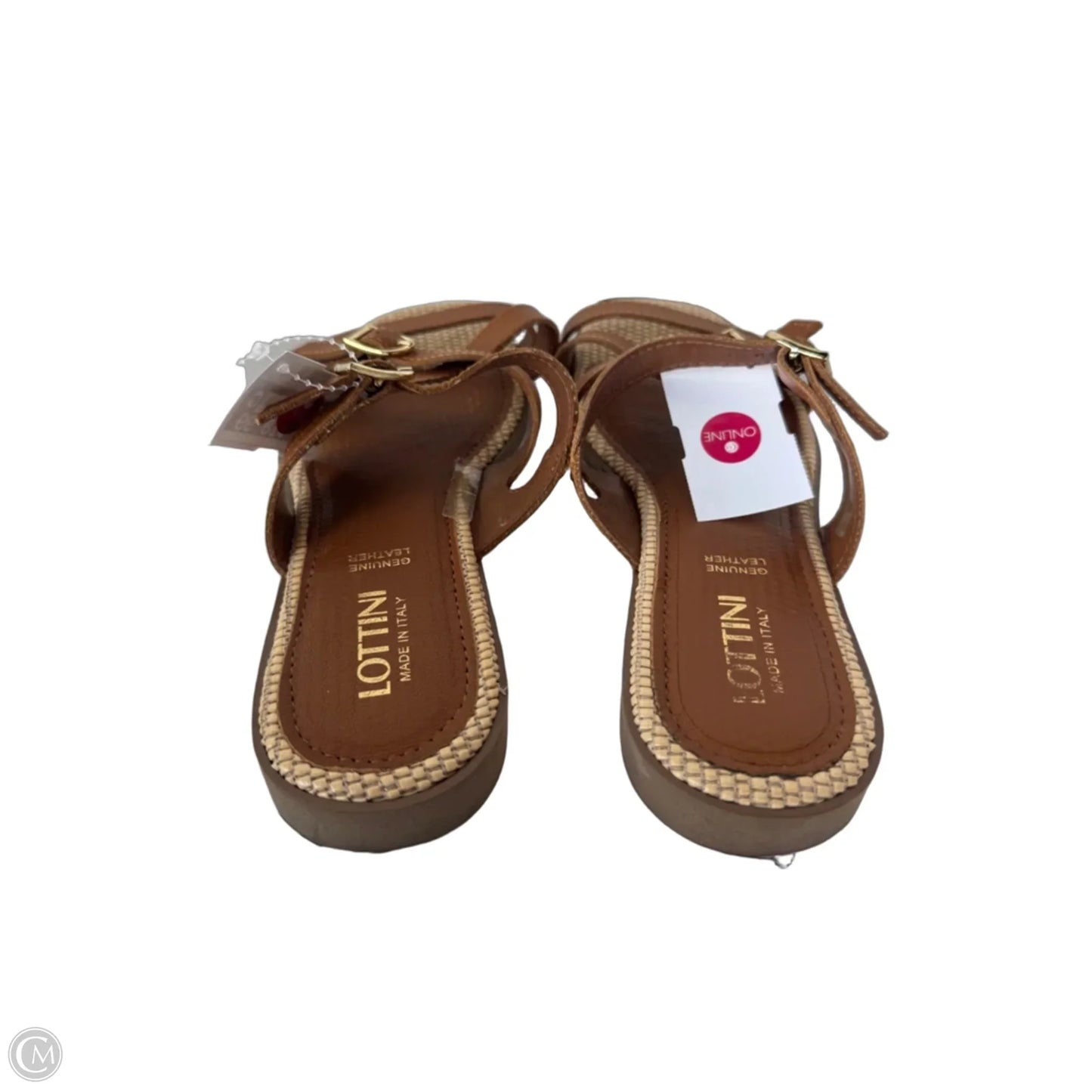 Sandals Flats By Cmc In Brown, Size: 7.5