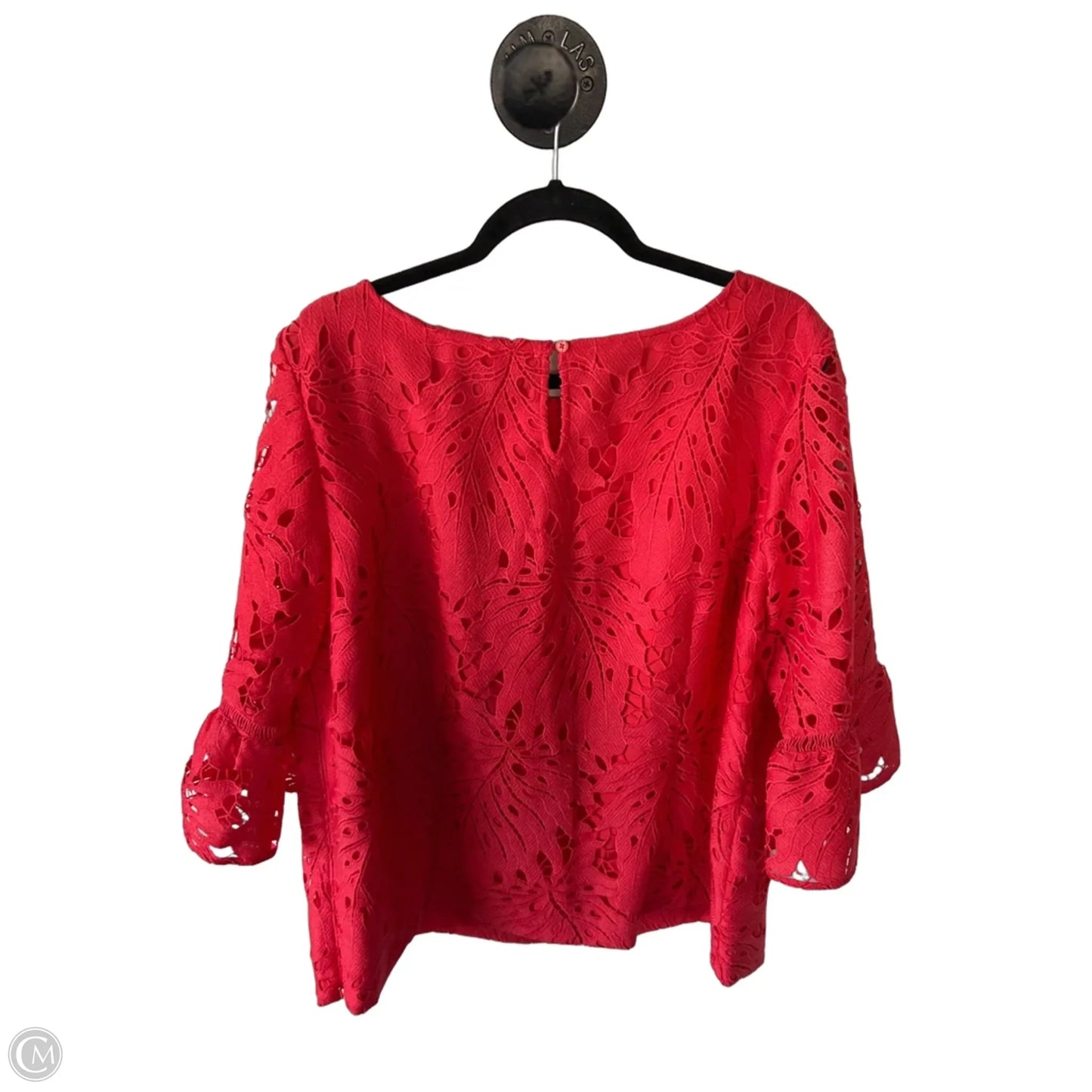 Top Long Sleeve By Talbots In Orange, Size: 2x