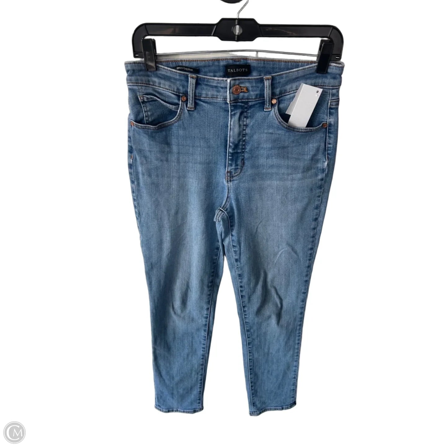 Jeans Straight By Talbots In Blue Denim, Size: 6p