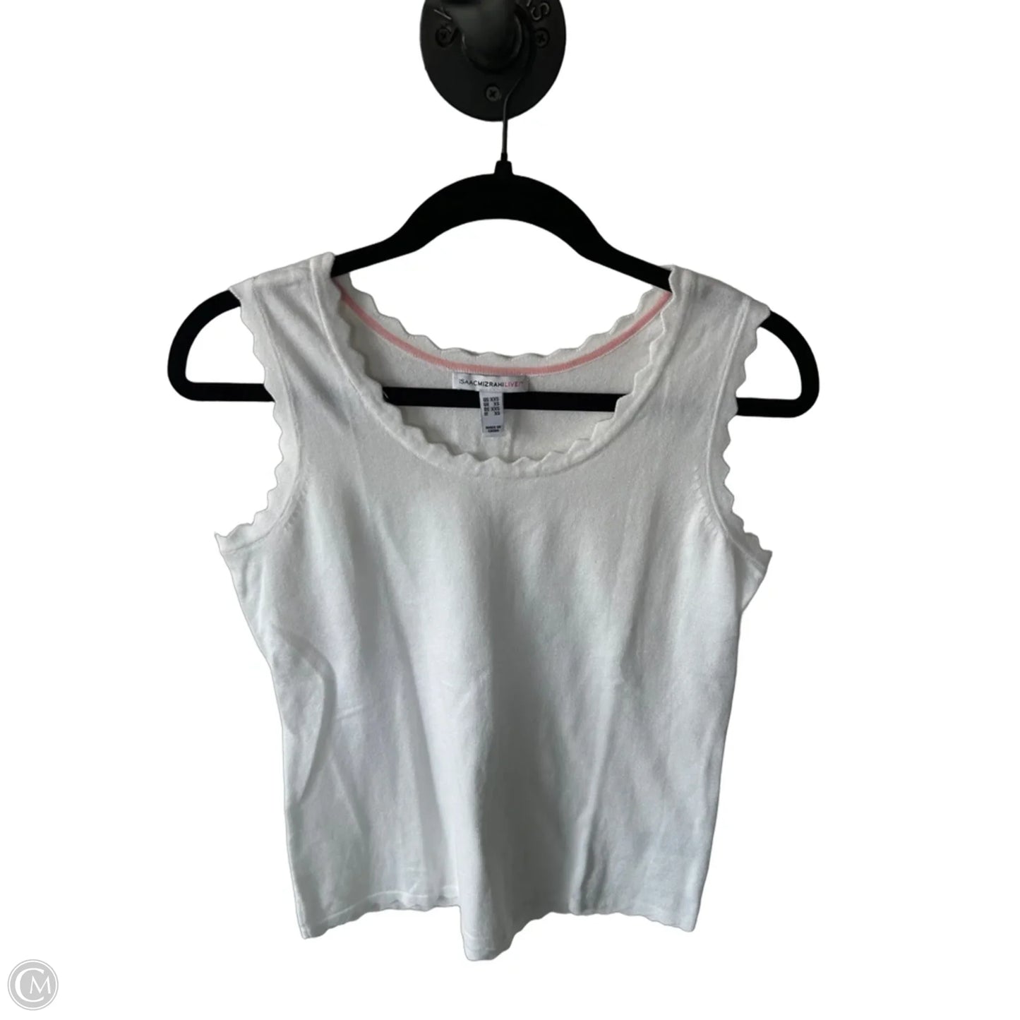 Vest Sweater By Isaac Mizrahi Live Qvc In White, Size: Xxs