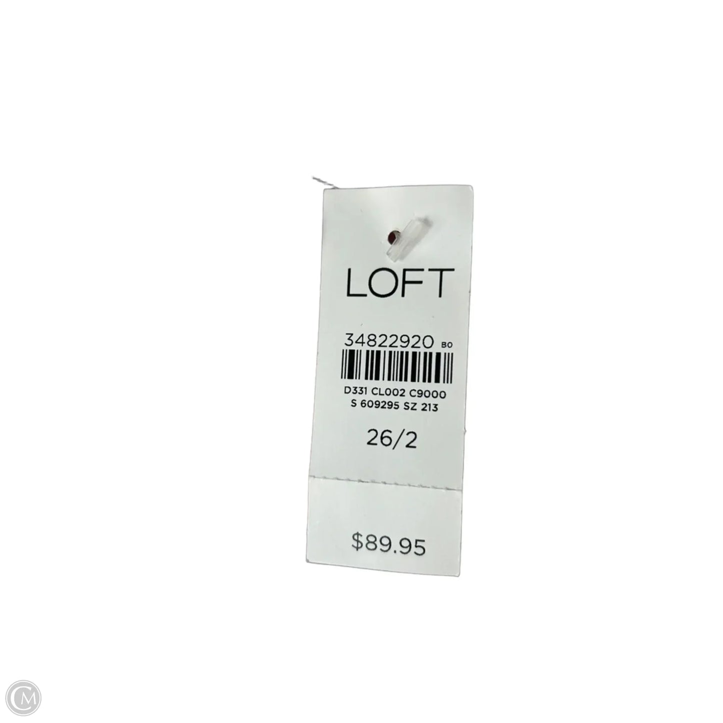 Jeans Wide Leg By Loft In White Denim, Size: 2