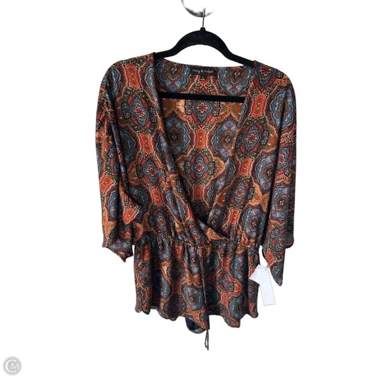 Romper By Cmc In Blue & Orange, Size: L