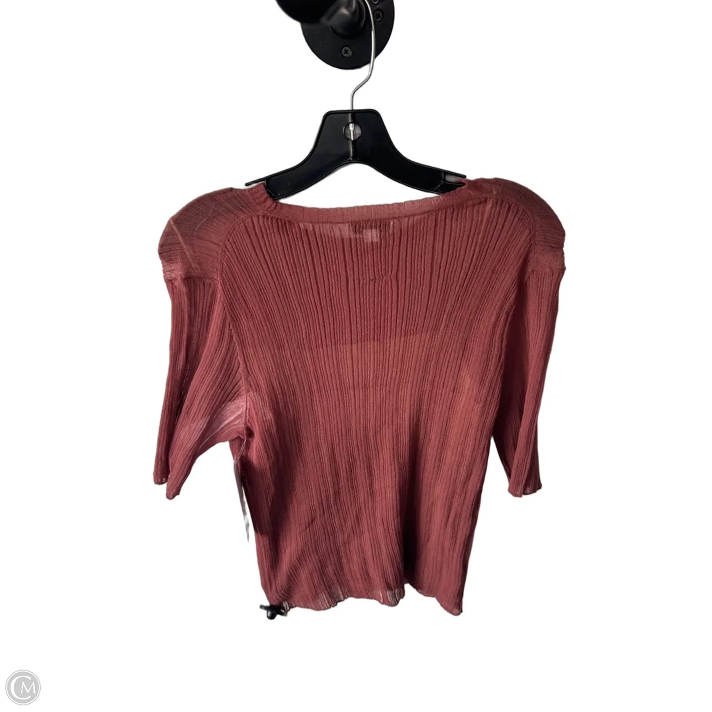 Top 2pc Short Sleeve By Vince In Brown & Tan, Size: L