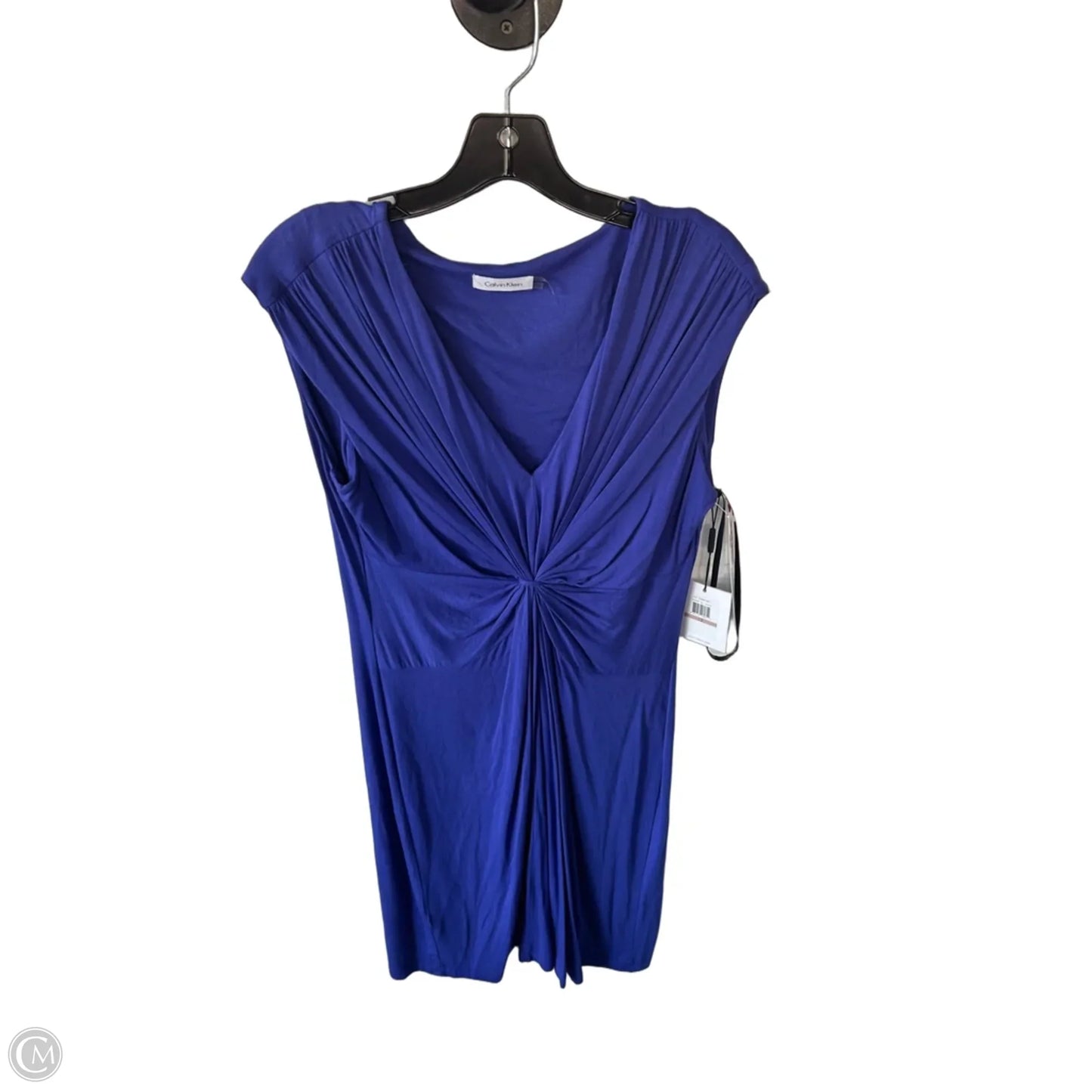 Dress Casual Midi By Calvin Klein In Purple, Size: L