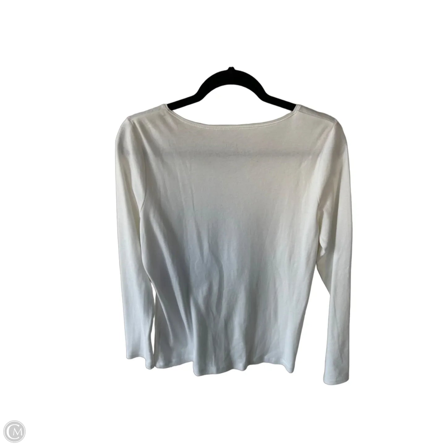 Top Long Sleeve Basic By J. Jill In White, Size: M
