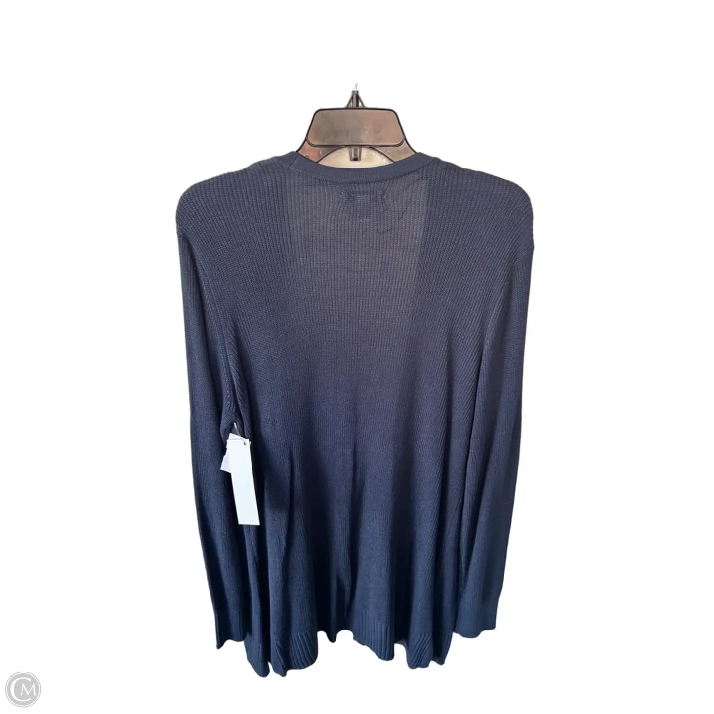 Sweater Cardigan By Nine West In Blue, Size: Xxl