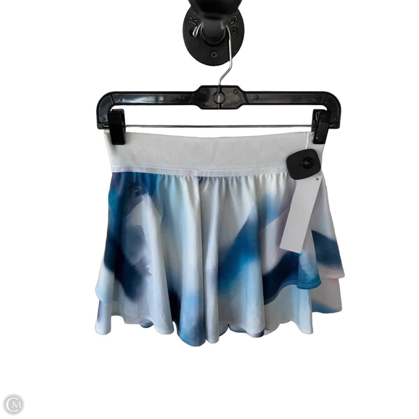 Athletic Skort By Lululemon In Blue & White, Size: 4