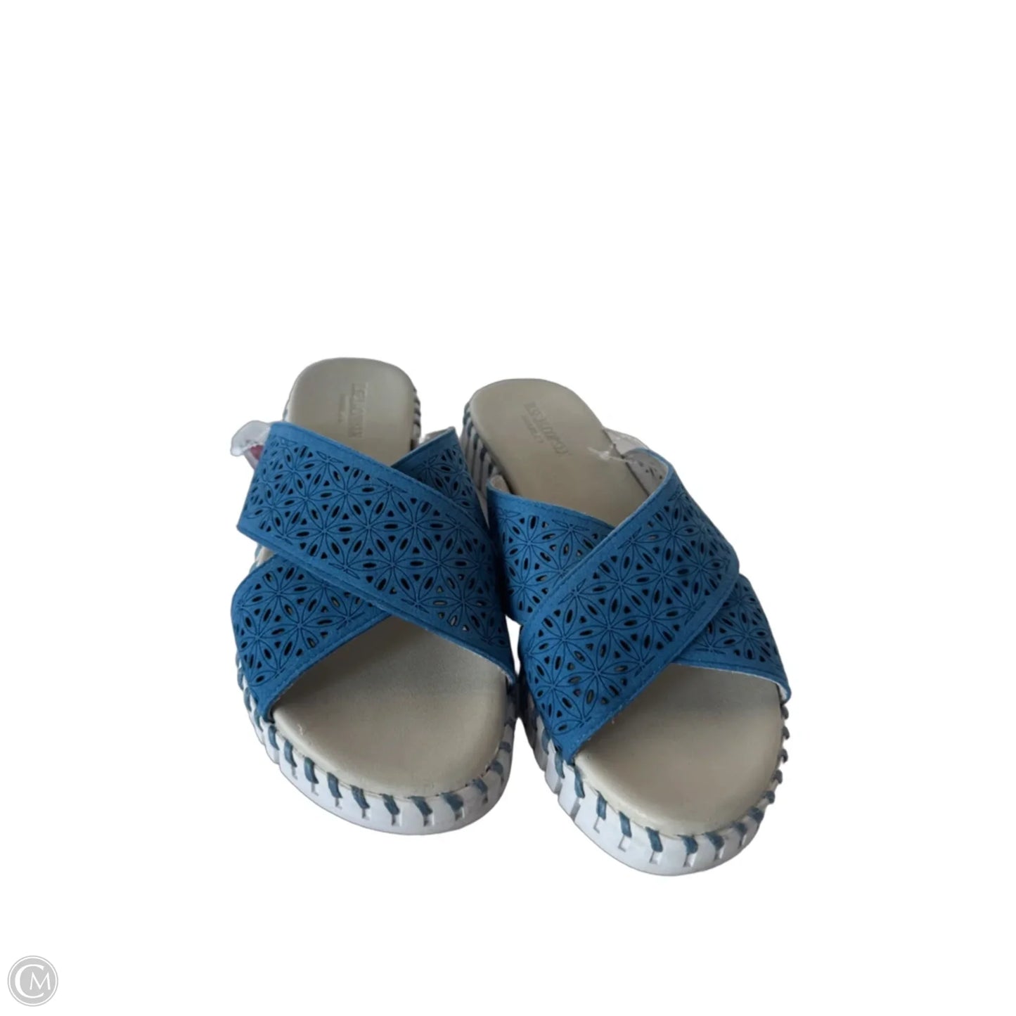 Sandals Flats By Cmb In Blue, Size: 9.5