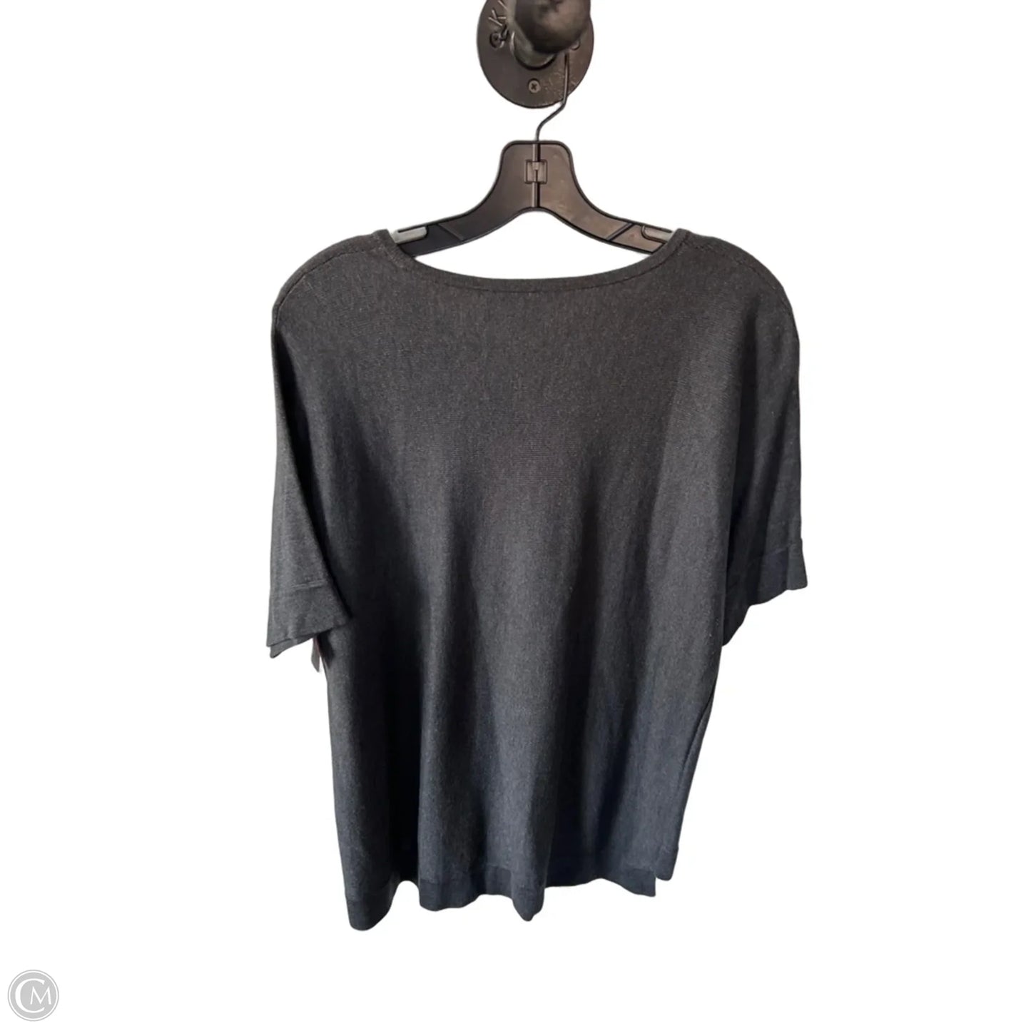 Sweater Short Sleeve By Eileen Fisher In Grey, Size: M