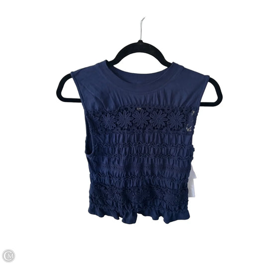 Top Sleeveless By Anthropologie In Blue, Size: Xs