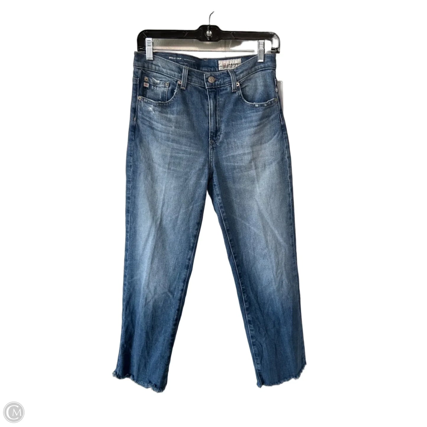 Jeans Straight By Adriano Goldschmied In Blue Denim, Size: 2