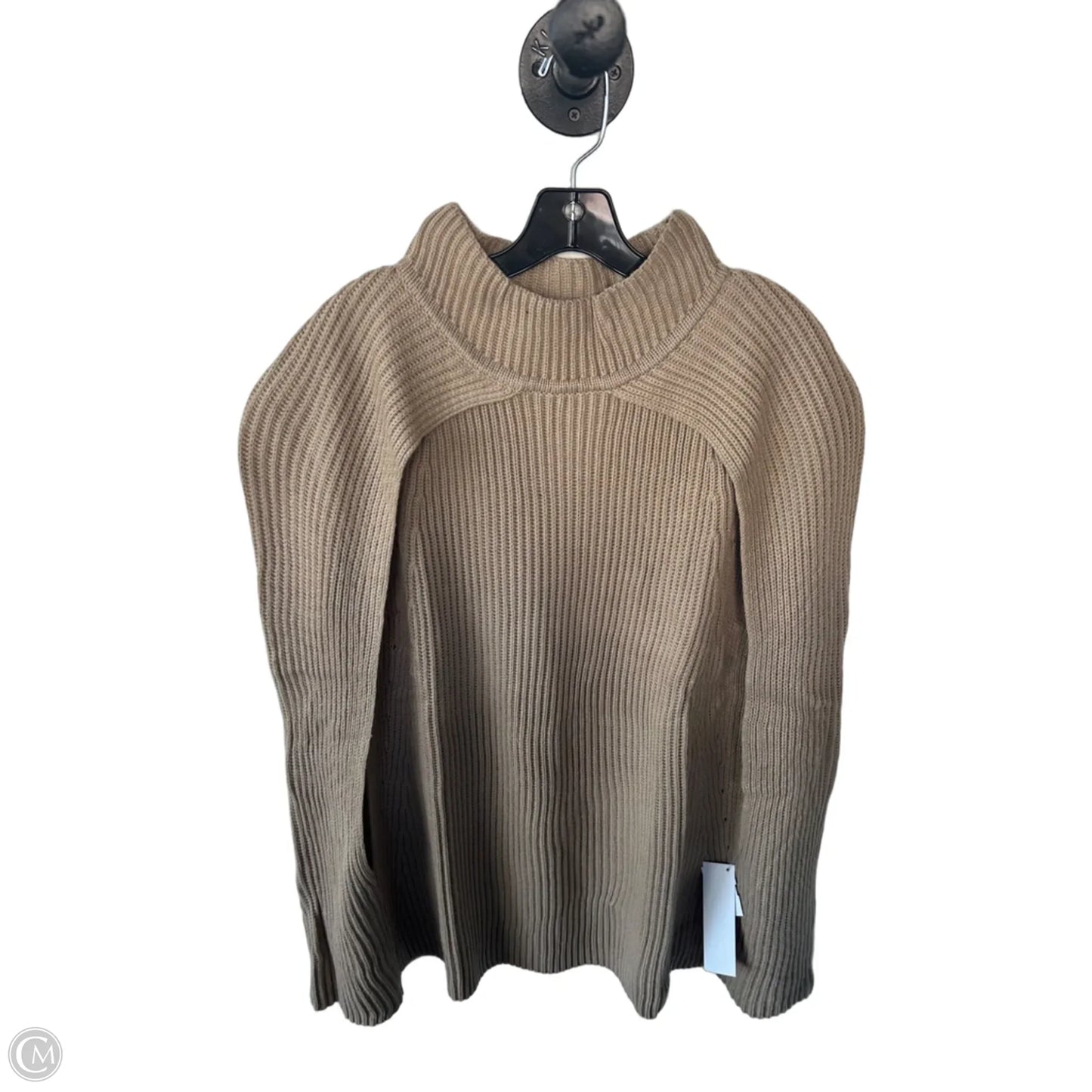 Poncho By Rafaella In Tan, Size: 1x
