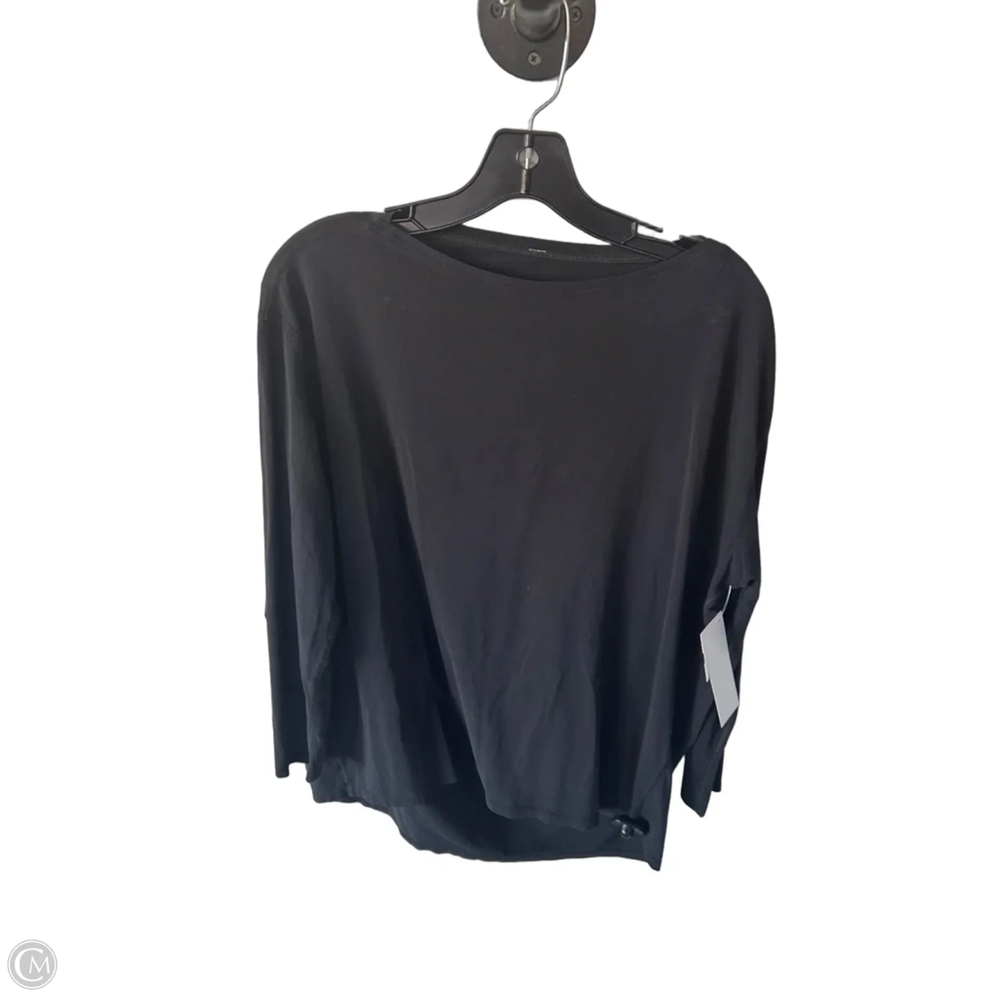 Athletic Top Long Sleeve Crewneck By Lululemon In Black, Size: M