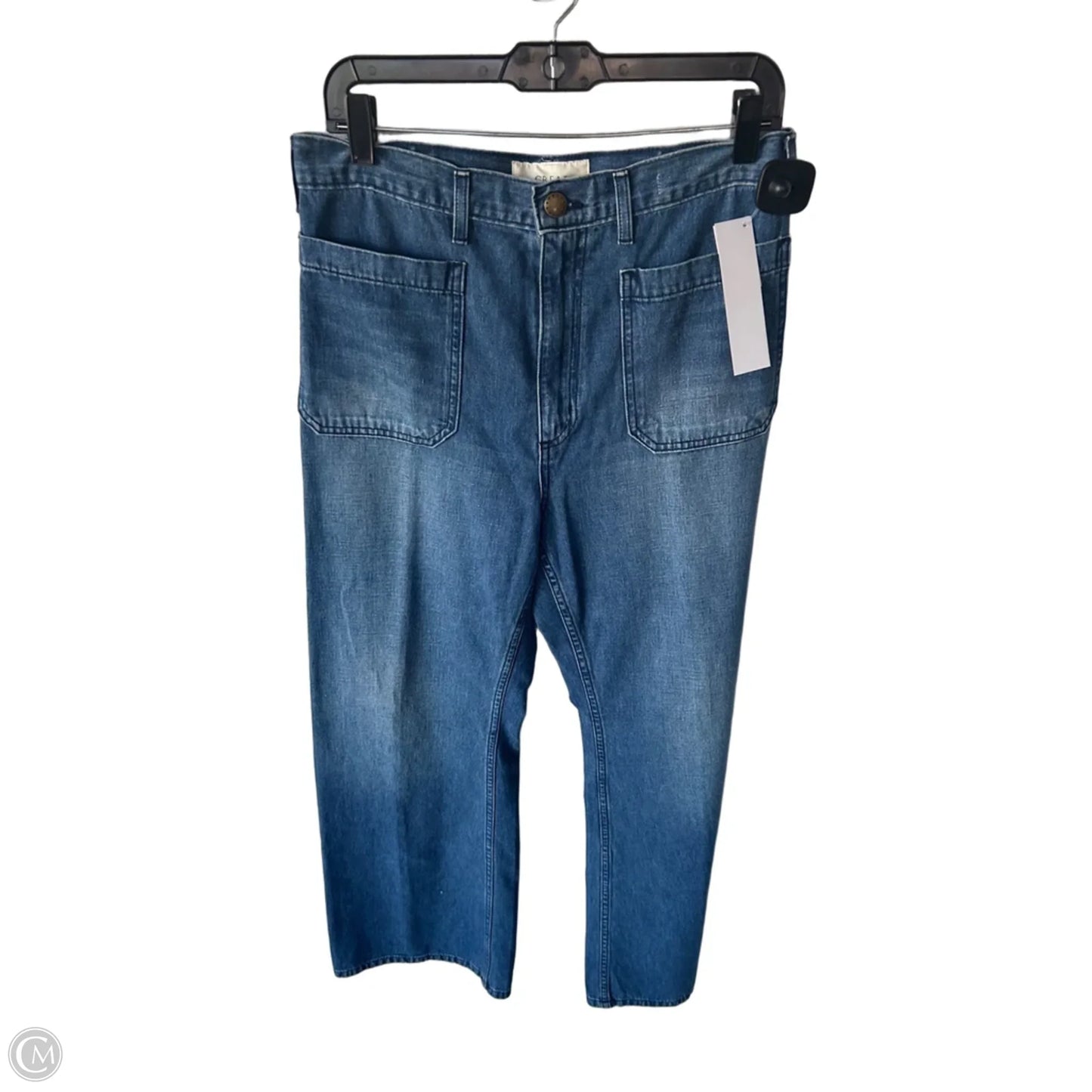 Jeans Wide Leg By The Great. In Blue Denim, Size: 8