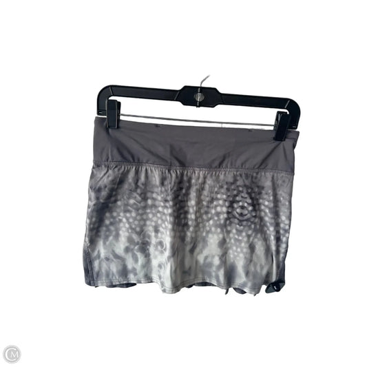 Athletic Skort By Lululemon In Grey, Size: 4