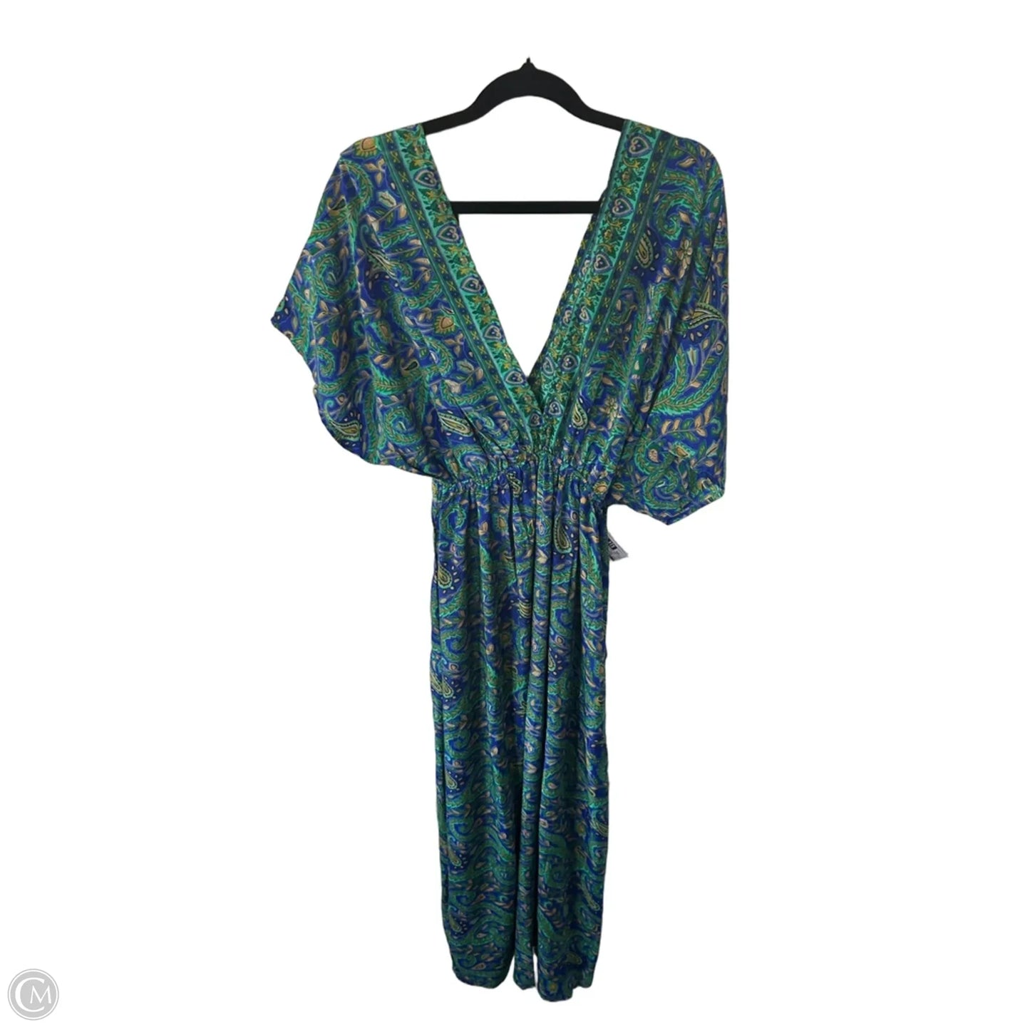 Dress Casual Maxi By Clothes Mentor In Blue & Green, Size: Osfm