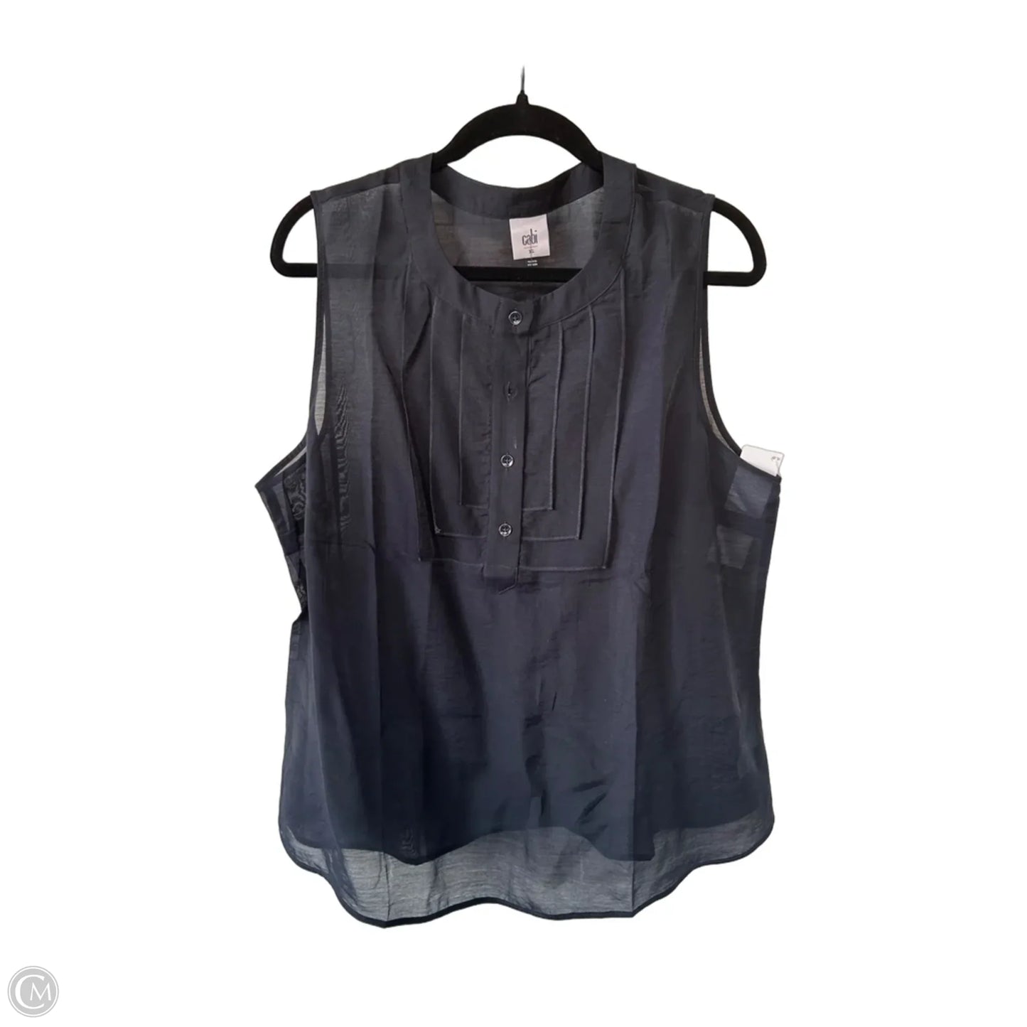 Top Sleeveless By Cabi In Navy, Size: Xl
