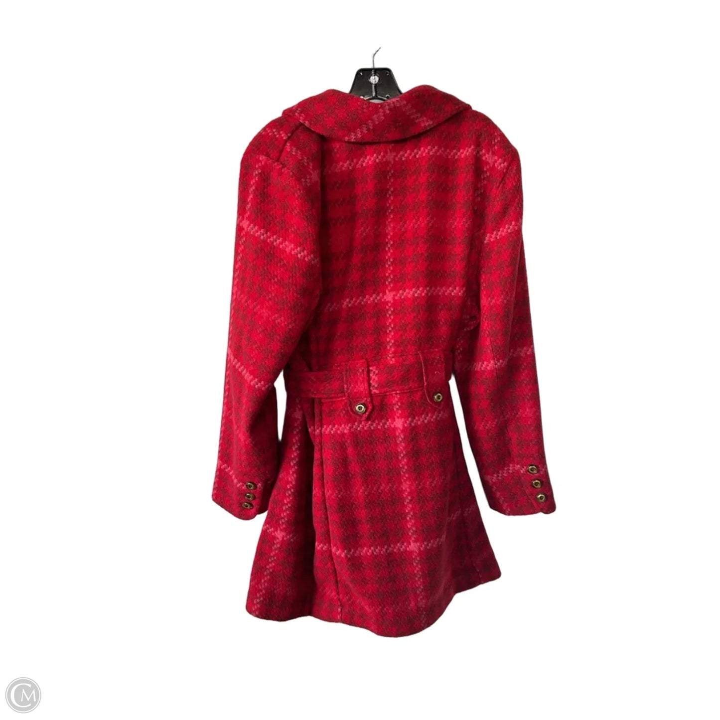 Coat Peacoat By Cabi In Red, Size: Xxl