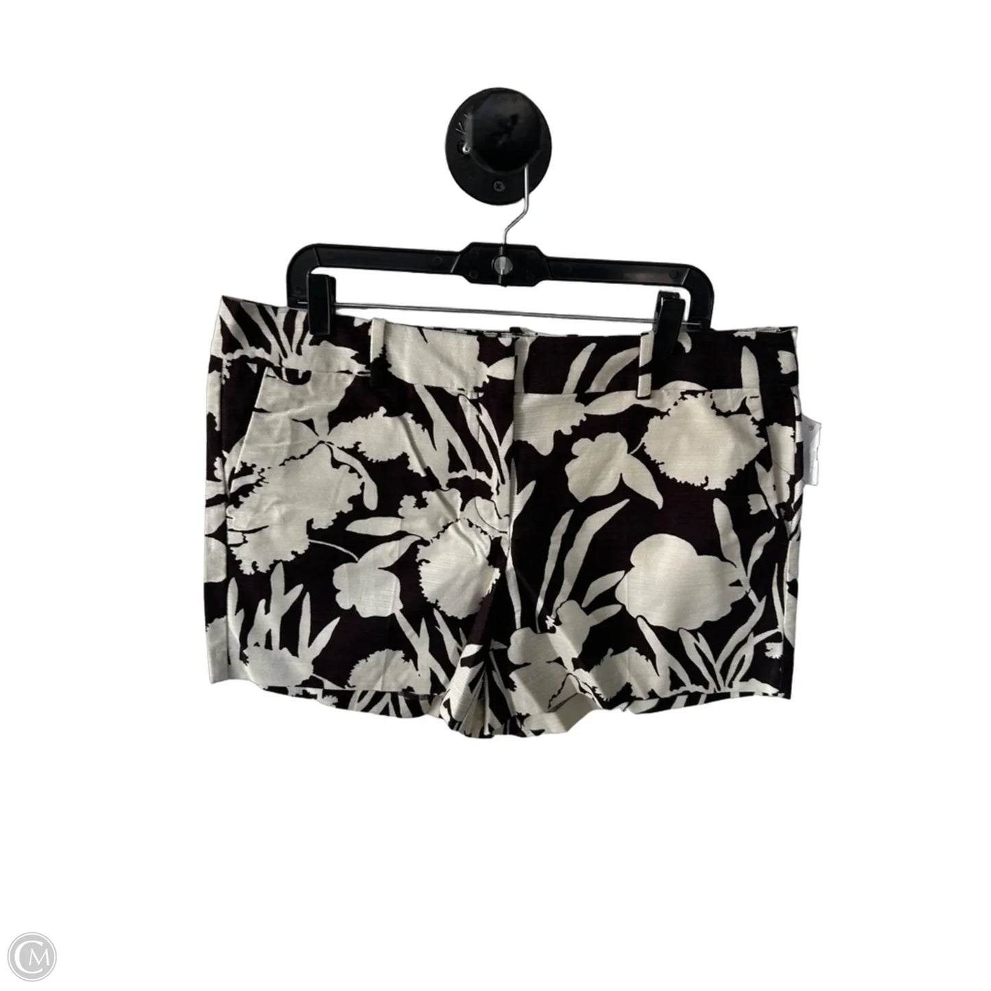 Shorts By Ann Taylor In Brown & Cream, Size: 14