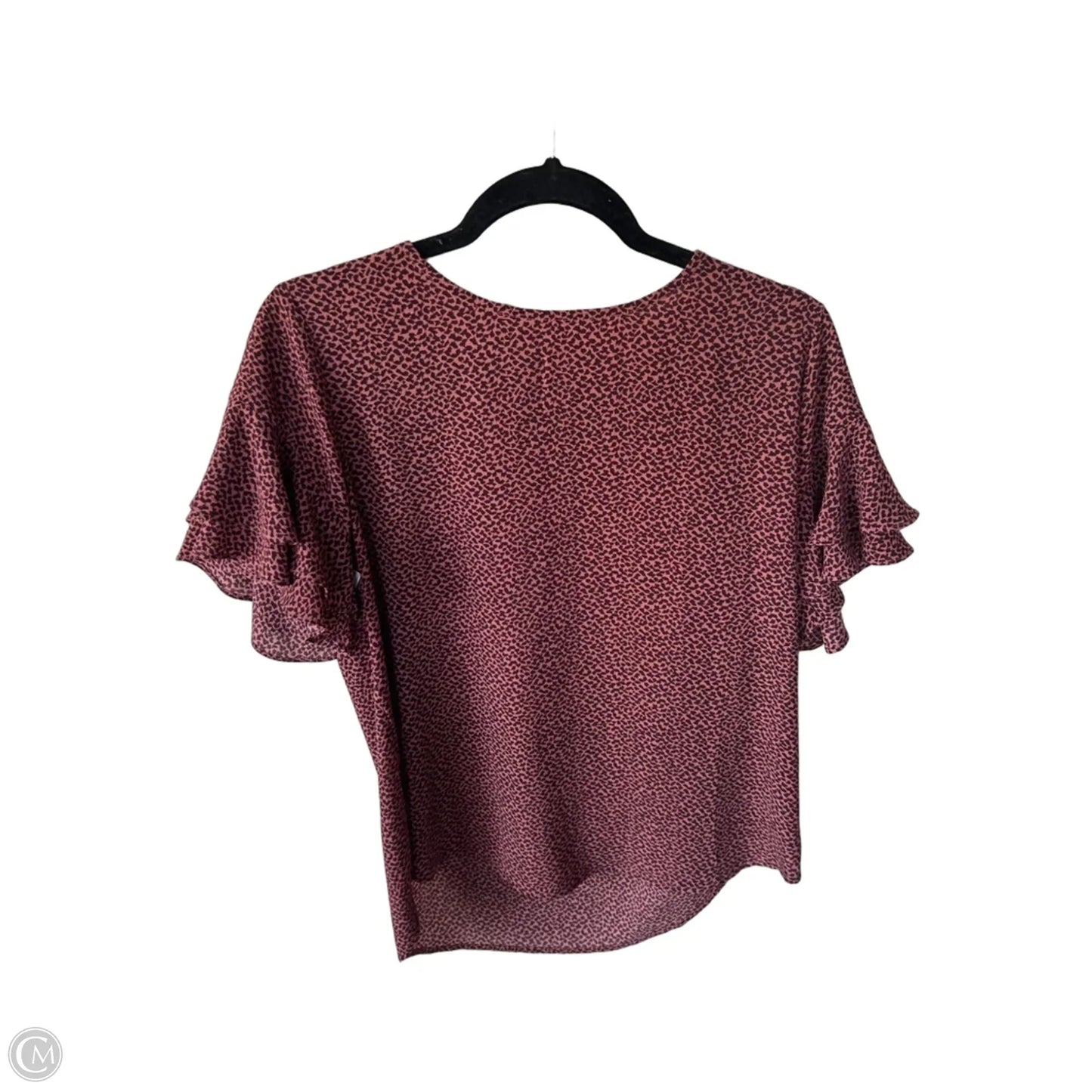 Top Short Sleeve By 41 Hawthorn In Pink & Purple, Size: M